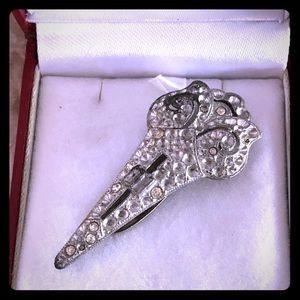 Vintage Art Deco scarf clip